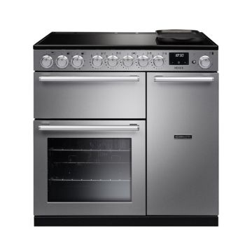 Rangemaster NEX90EISTSTCM1, Nexus 90 Induction Range Cooker, Stainless Steel with Chrome trim 