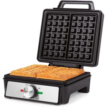 Salter EK5848, Deep Fill Waffle Maker, Black
