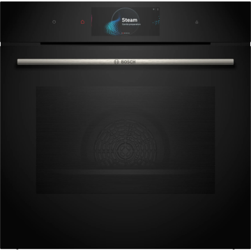 Bosch Series 8 HSG7584B1, Built-In Electric Single Oven, Black