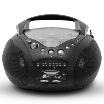 Roberts CD9959BK, Portable Radio w/ CD Player, Black