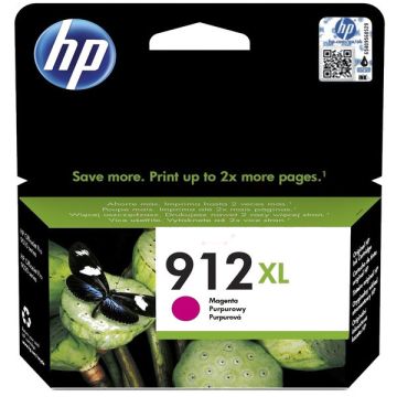 HP 912XL 3YL82AE, 10ML, 825 Page Yield, Printer Ink, Magenta