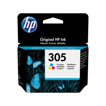 HP 3YM60AE, 305 Colour Ink Cartridge, Tri-colour