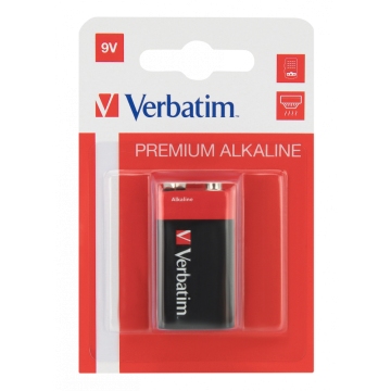Verbatim 49924, 9V Alkaline Batteries 