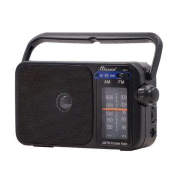 Homesound PP941, Portable AM/FM Radio, Black