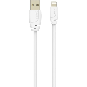 Sinox Pro 051101, 1M Lightning Cable for iPhone, White