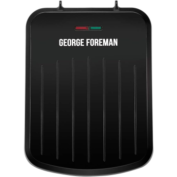 George Foreman 25800, 2 Portion Hot Plate & Toastie Machine, Black