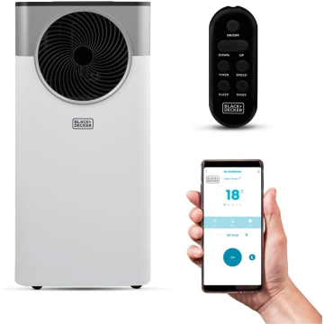 Black & Decker BXAC40035GB, 3-in-1 Smart Air Conditioner, Fan & Dehumidifier, White