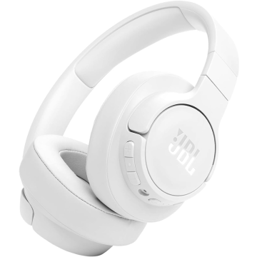 JBL Tune JBLT770NCWHT, Wireless Bluetooth Noise-Cancelling Headphones, White
