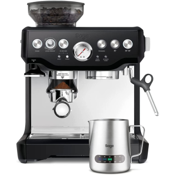 Sage The Barista SES875BTR2GUK1, Express Bean to Cup Coffee Machine, Black/Stainless