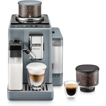 DeLonghi Rivelia EXAM44055G, Fully Automatic Bean to Cup Coffee Machine, Grey
