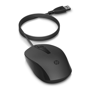 HP 150 240J6AA, Wired Mouse, Black