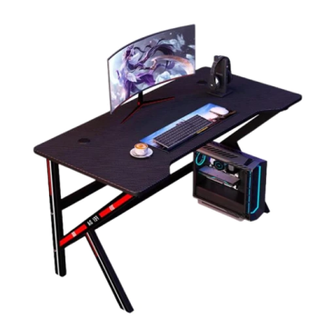 Eksa LXW61BK100, 100cm Gaming Desk, Black