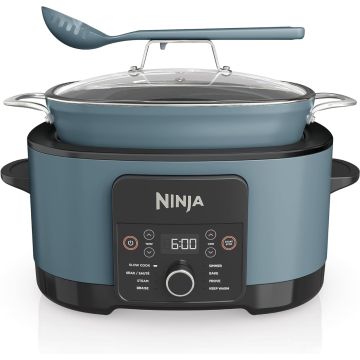 Ninja Foodi MC1001UK, 8-in-1 Slow Cooker, Sea Salt Grey