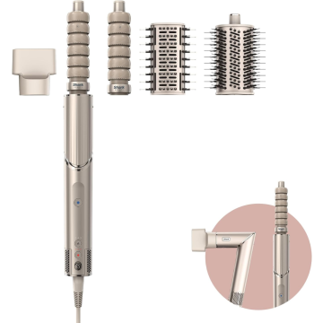 Shark FlexStyle HD436SLUK, 4-in-1 Hair Styler & Hair Dryer, Stone