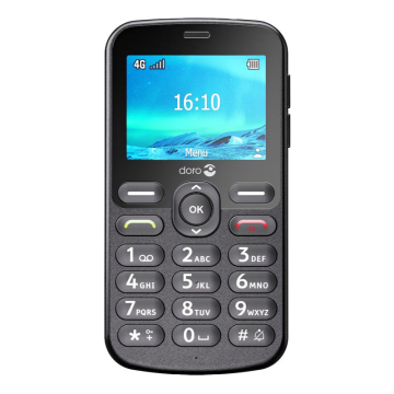Doro 1880 8711, Sim Free Mobile Phone, Black