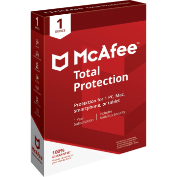McAfee 72MTP21UNRIRAAB, Total Protection Internet Security - 1 Year 1 Device
