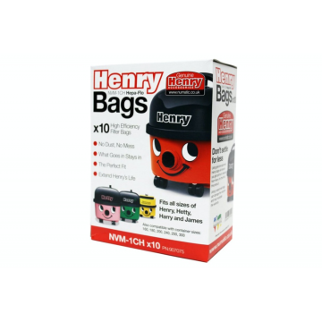 Henry 907075, Hepaflow Vacuum Filter Bags x10