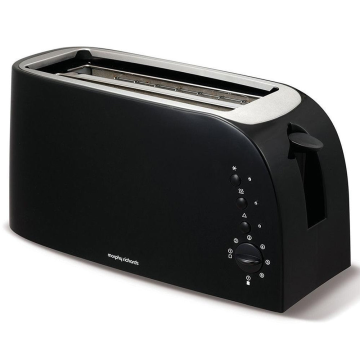 Morphy Richards 980608, 1500W, 4 Slice Toaster, Black