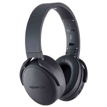 Boompods HPPBLK, Over-Ear Wireless Headphones, Black