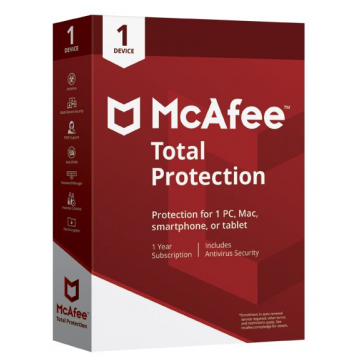 McAfee 72MTP00UNR1RAA, Total Protection Anti Virus for 1 Device