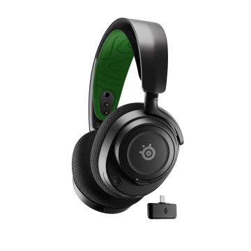 SteelSeries Arctis Nova 7X 3461565, 7.1 Wireless Gaming Headset, Black/Green
