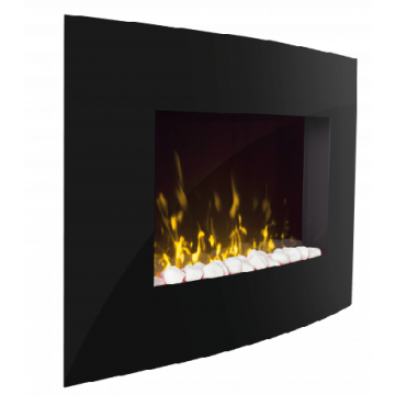 Dimplex ART20, Artesia Wall Fire w/ Optiflame Effect, Black