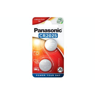 Panasonic CR20252BP, 3V Lithium Coin Battery - Pack of 2