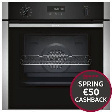 Neff B6ACH7HH0B, Slide&Hide, Built-In Electric Single Oven, Stainless Steel