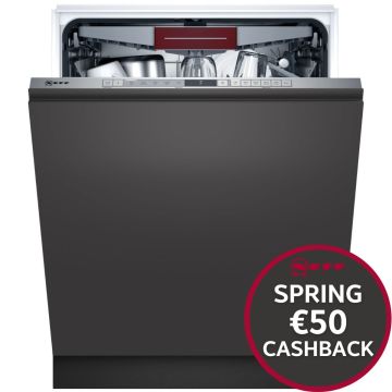 Neff N30 S153HCX02G, Wifi-Connected Integrated Dishwasher, Stainless Steel