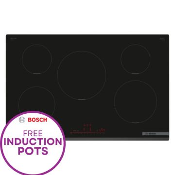 Bosch Series 6 PIV831HB1E, 80cm, Electric Induction Hob, Black