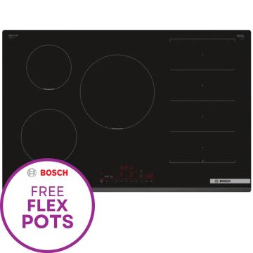 Bosch Series 6 PXV831HC1E, 80cm, Induction Hob, Black