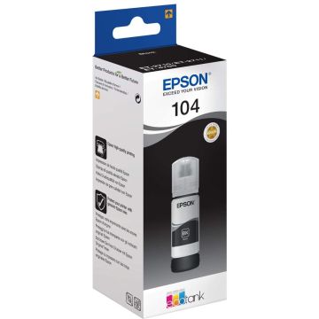 Epson 104 C13T00P140, 65ml, Ecotank Printer Ink, Black