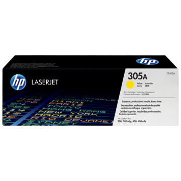 HP CE412A, Yellow Original LaserJet Toner Cartridge