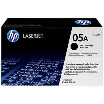 HP CE505A, Black Original, LaserJet Toner, Cartridge