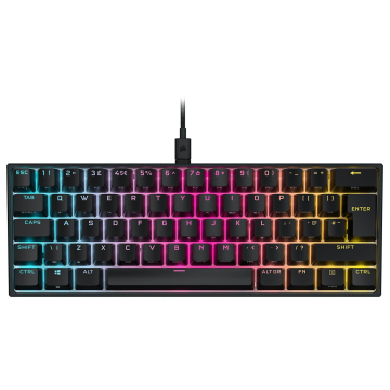 CORSAIR K65 RGB MINI 106CH9194010UK, Mechanical Gaming Keyboard w/ RGB Lighting, Black