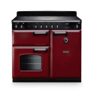 Rangemaster CL100EIPBOR/CM1, Classic  Induction 100cm Range Cooker,Bordeaux with Chrome Trim