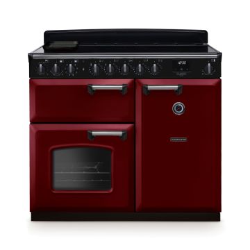 Rangemaster CLDL100EIPBOR/CM1, Classic Deluxe Induction 100cm Range Cooker,Bordeaux with Chrome Trim