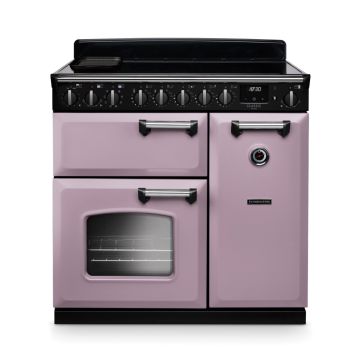 Rangemaster CLDL90EIPHTH/CM1, Classic Deluxe Induction 90cm Range Cooker,Heather with Chrome Trim