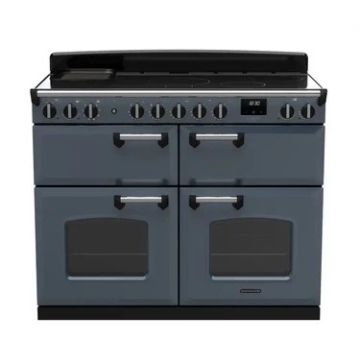 Rangemaster  CLDLB110EIPSTB/CM1, Classic Deluxe 110cm Induction Range Cooker (Slow Oven) , Stone Blue