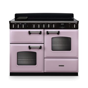 Rangemaster CLDLO110EIPHTH/CM1, Classic Deluxe Induction 110cm Range Cooker,Heather with Chrome Trim