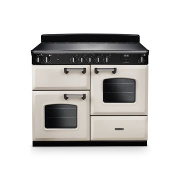 Rangemaster CLO110EIPPCR/CM1, Classic  Induction 110cm Range Cooker,Pale Cream with Chrome Trim