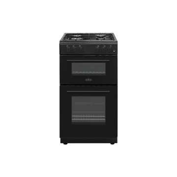 Belling BFSG51TCBKNG, Double Oven Gas Cooker, Black