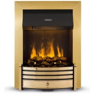Dimplex CRS20, Crestmore 2kW Brass Optimyst Inset, Electric Fire