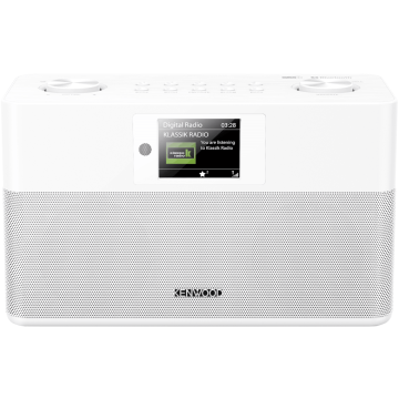 Kenwood CRST80DABW, FM Radio w/ Bluetooth, White