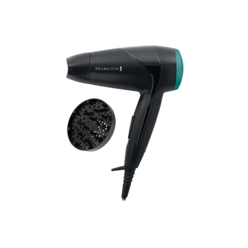 Remington D1500, On The Go Compact Hair Dryer, Black/Green