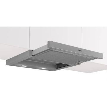 Bosch, Series 4, DFS067A51B, 60CM, Integrated Telescopic Hood, Silver