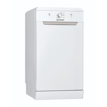 Indesit DF9E1B10UK, 45cm Slim Line Dishwasher, White