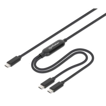 Manhattan 355810, Dual USB-C Charging Cable 2M