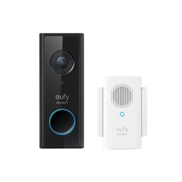 Eufy E8220311, 1080p, Wireless Video Doorbell, Black
