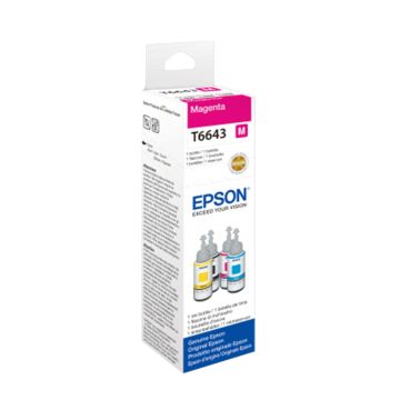 Epson T664340, C13, Magenta Ink Bottle